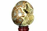Calcite Crystal Filled Septarian Geode Egg - Utah #114324-1